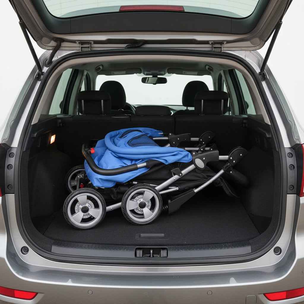 Passeggino Gemellare per 2 Bambini – Telaio in Acciaio | 6-36 Mesi | Blu o Grigio