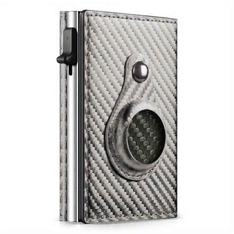 Auto Side Push Card Holder Wallet For Men Slim RFID Blocking Money Clip Wallets Minimalist Wallet With Money Pocket