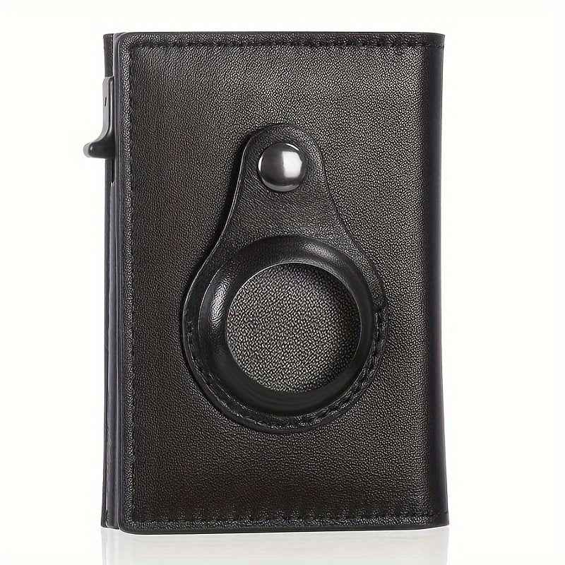 Auto Side Push Card Holder Wallet For Men Slim RFID Blocking Money Clip Wallets Minimalist Wallet With Money Pocket