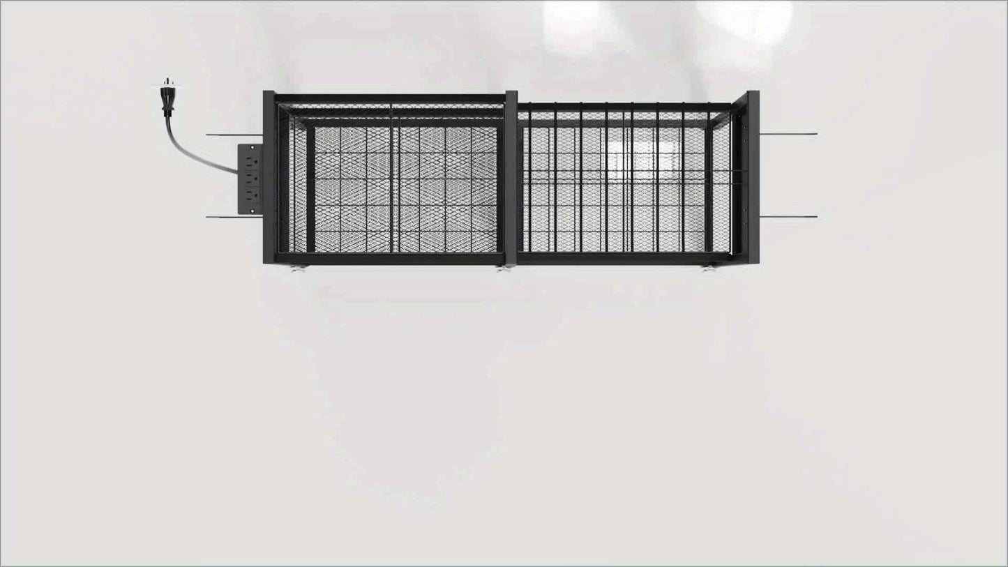 Geawokyie Power Tool Organizer With Charging Station, Rolling Tool Cart On Wheels With 12 Drills Holders, 5 Storage Shelves, Utility Rack Tool Box With Battery Charging Power Strip For Garage, Workshop, Other (Tool Organizers