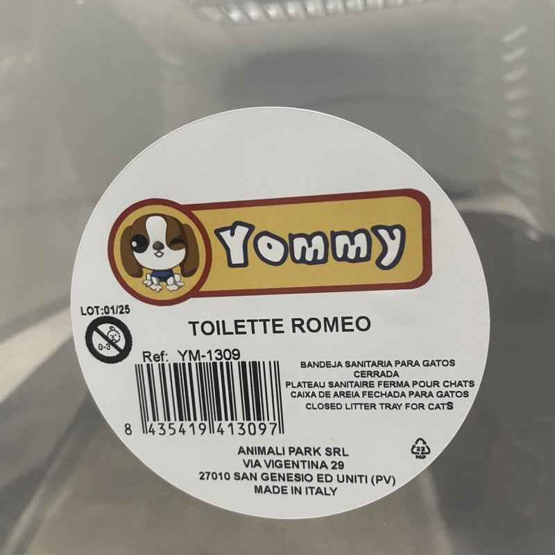 Lettiera per Gatti con Coperchio – Blu e Bianco | Fresca e Igienica