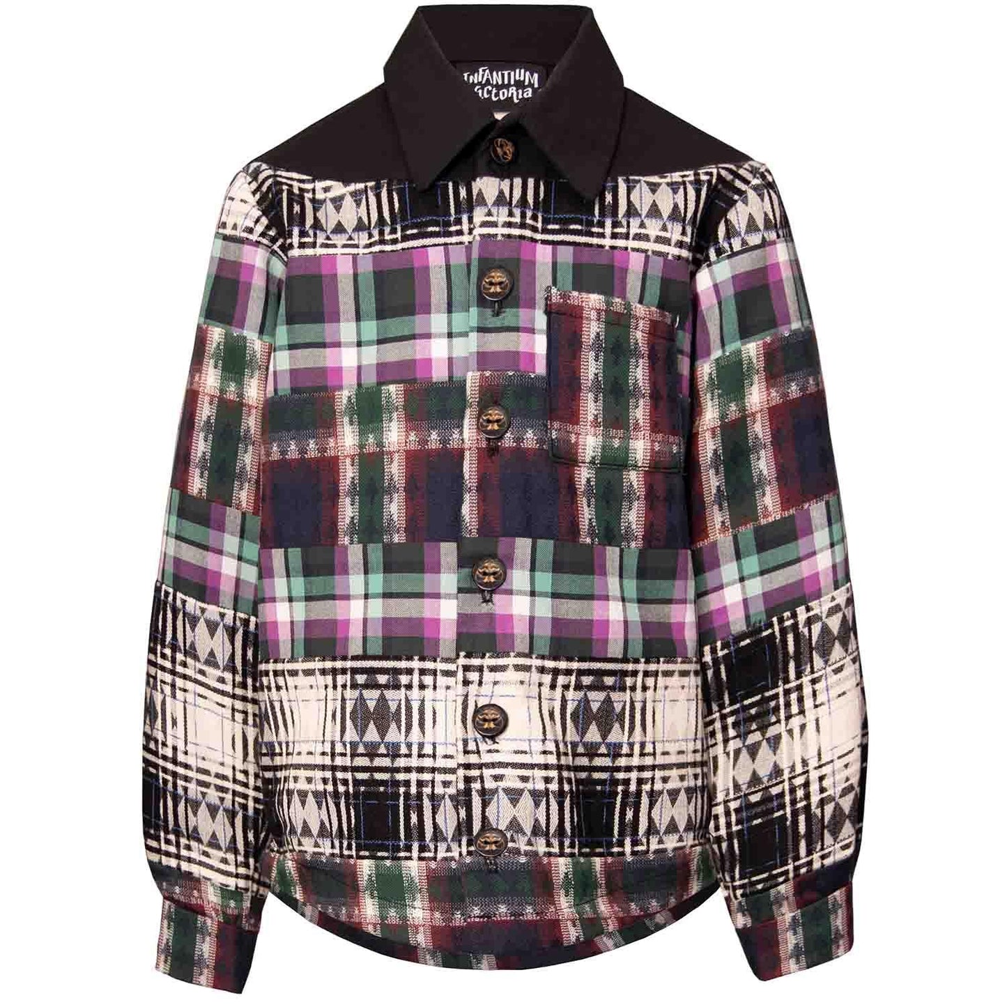 Mixed Tartan Plaid Shirt - Paglino shop Goods