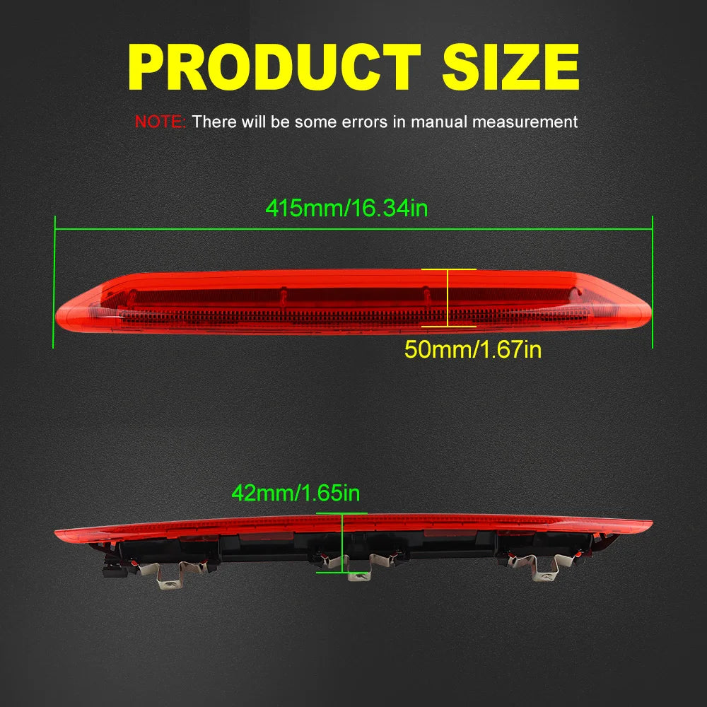 1X LED 3rd Brake Light High Mount Lamp For VW Polo MK IV 9N/9N3 Hatchback 2002-2009 Third Rear Stop Lamp Tail Warning Lights