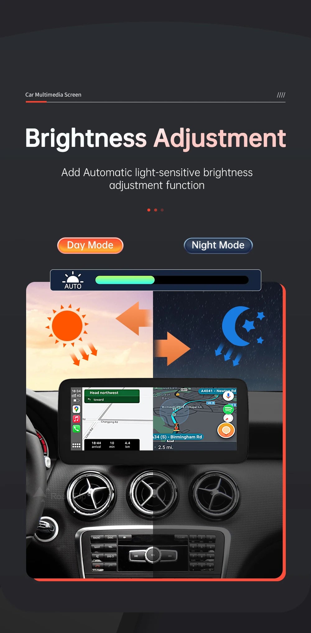 1920*720 Touch Screen Display Multimediale Per Auto Per Benz AB CLA GLA W176 W463 W246 2013-2015 NTG4.5 Wireless Carplay Android Auto
