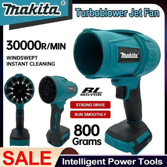 Makita 30000RPM Violento Ventilatore Turbo Jet Fan 18V Elettrico Air Duster Velocità del Vento Turbo Ricaricabile con Luce Strumento di Pulizia Auto