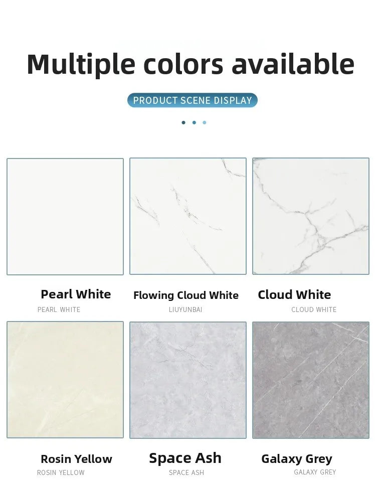 Piastrelle Autoadesive in PVC Impermeabili, Ignifughe, Resistenti all'Umidità, Effetto Marmo, Pannelli Decorativi in Alluminio e Plastica per Pareti