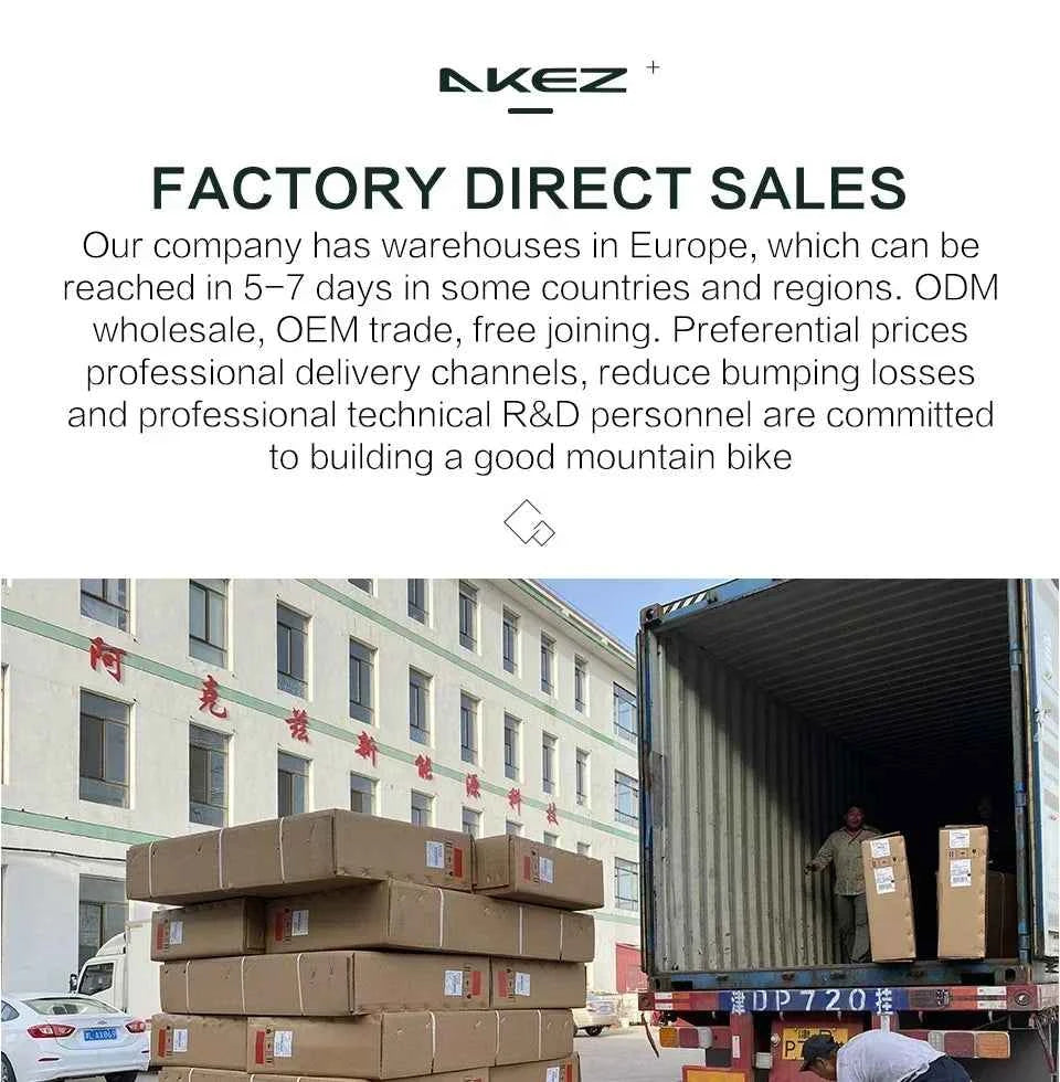 Mountain Adult Akez Electric Bicycler 1500W motor 48V 36AH Removable lithium Battery E bike 20 inch Tire Off-road Electric Bike