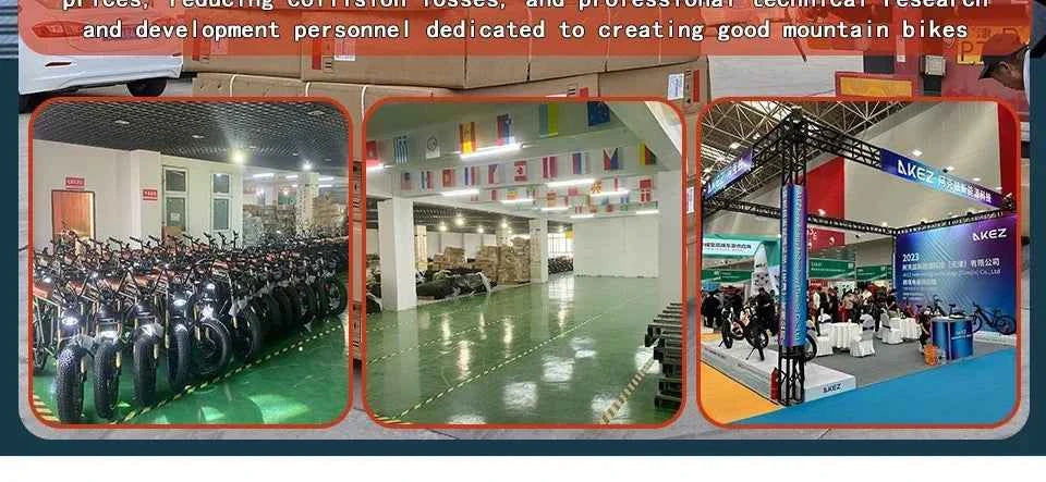 Electric Bicycle AKEZ Dual shock absorption 1500W motor 48V18AH battery Electric Bike 20 inch tire fat mountain off-road E-Bike