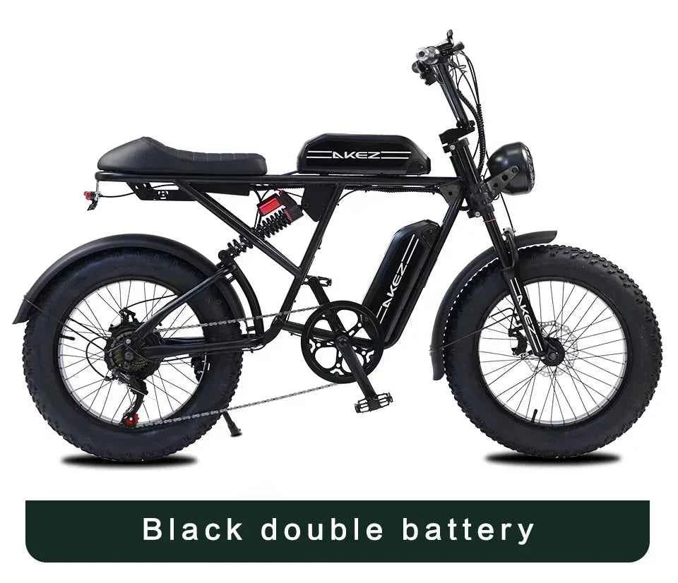 Mountain Adult Akez Electric Bicycler 1500W motor 48V 36AH Removable lithium Battery E bike 20 inch Tire Off-road Electric Bike