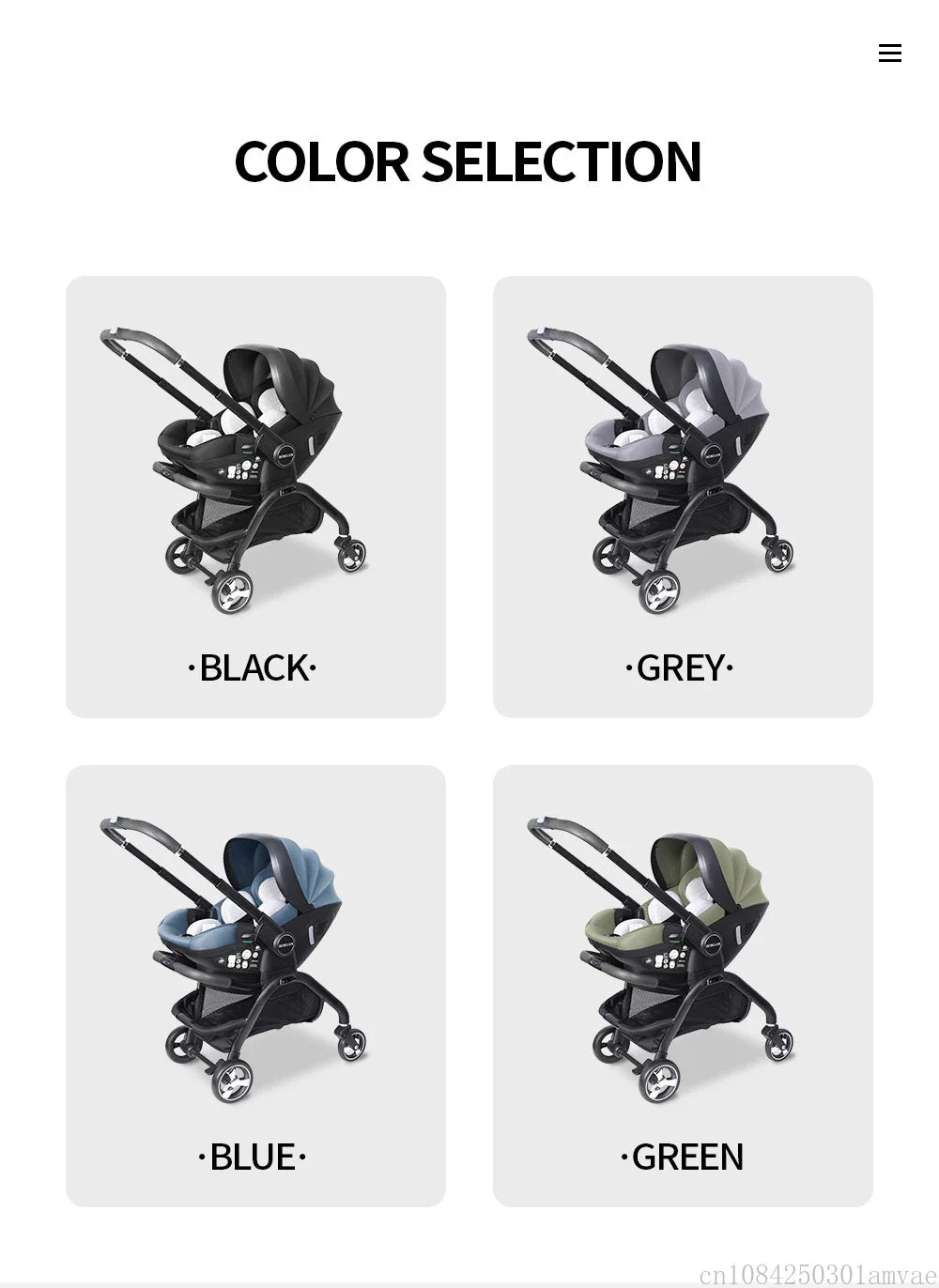 3 in 1 Newborn Baby Stroller Portable Child Car Seat Luxury Baby Stroller Foldable Baby Carriage two-way adjustable armrests
