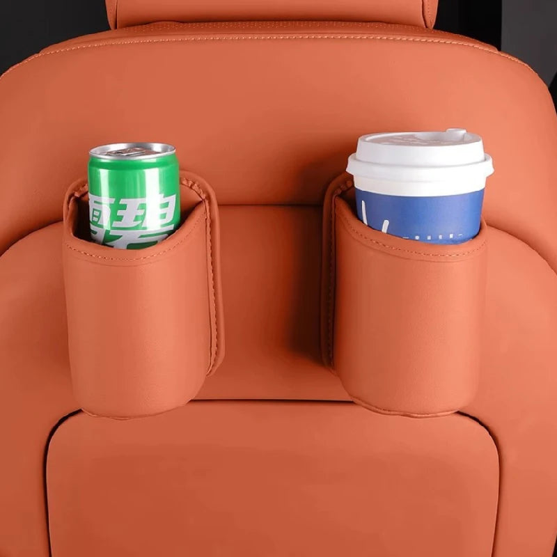 Car Door Beverage Cup Holder And Mobile Phone Storage Box Vehicle Seat Back Interior Organization Bucket