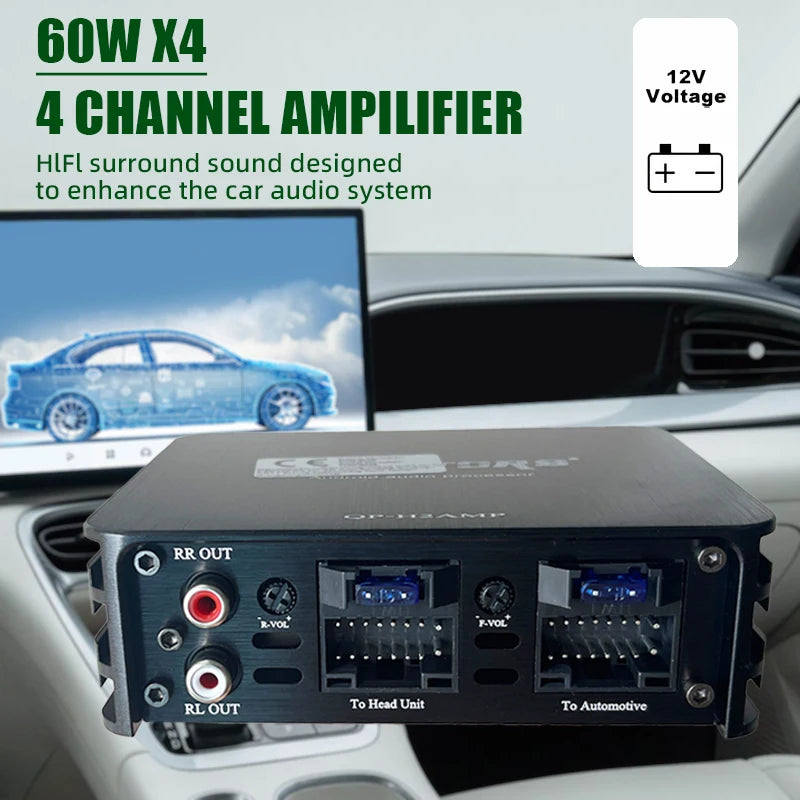 Android System Large Screen Special Amplifier Car Audio Lossless Upgrade 4-way DSP-intelligent Digital Audio Processor