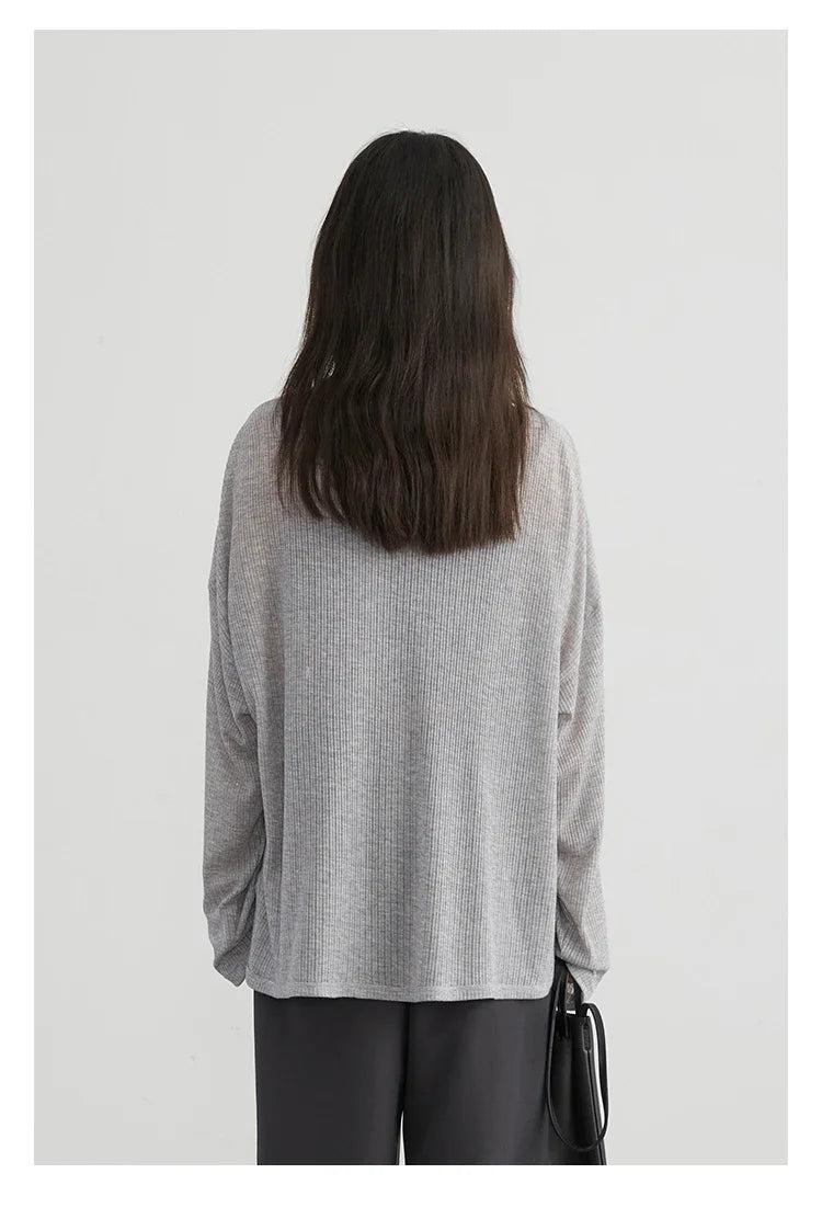 Women's Lightweight V-Neck Long Sleeve Cardigan Top, Sun Protection Spring Summer Autumn Jacket for Casual Daily Outwear