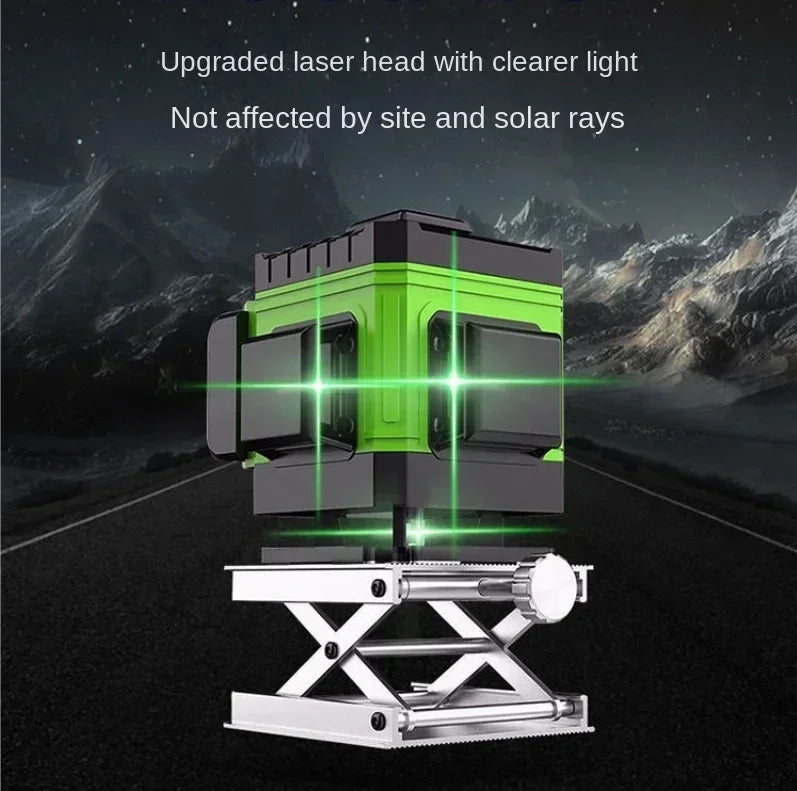 2 batteries laser level 8/12/16 line green light high-precision automatic line shipped from Brazil warehouse duty-free