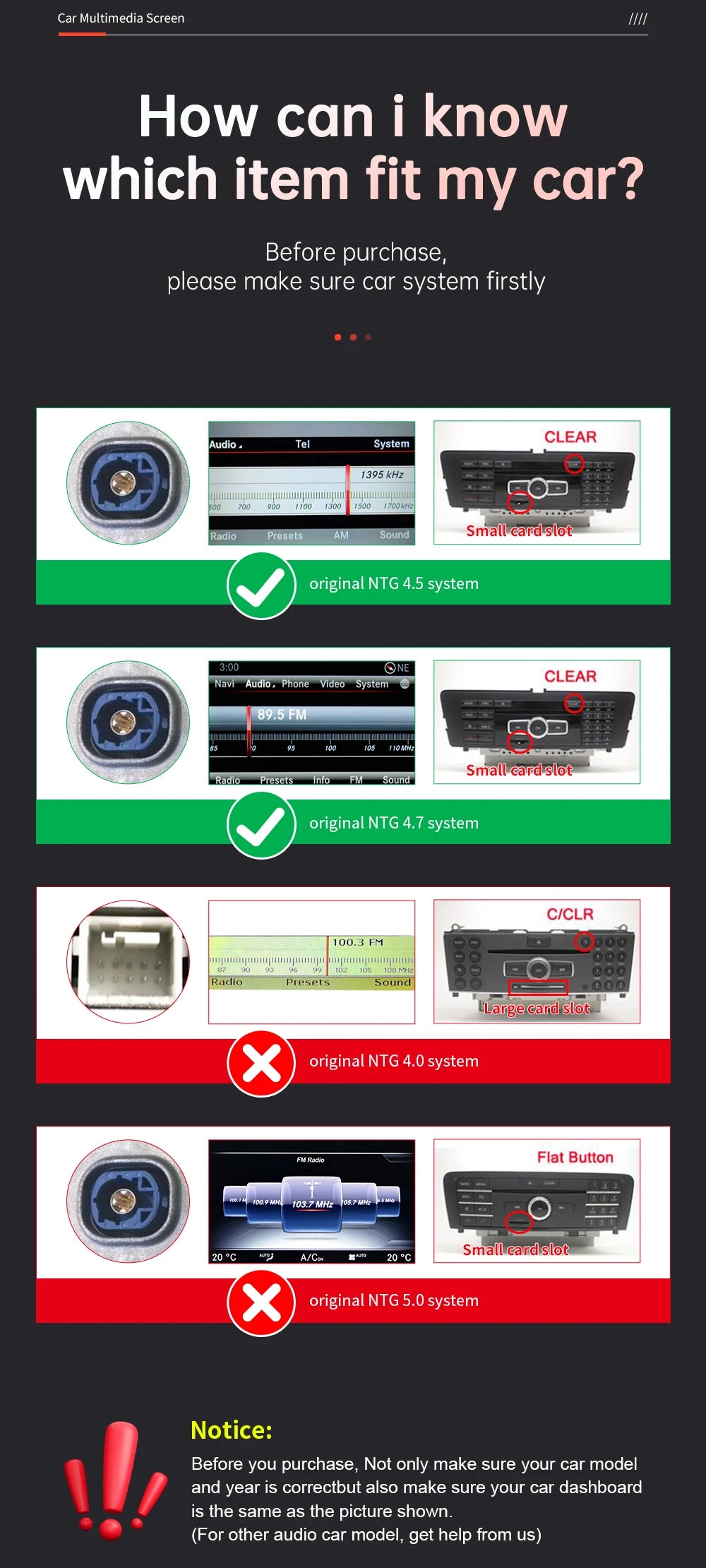 1920*720 Touch Screen Display Multimediale Per Auto Per Benz AB CLA GLA W176 W463 W246 2013-2015 NTG4.5 Wireless Carplay Android Auto