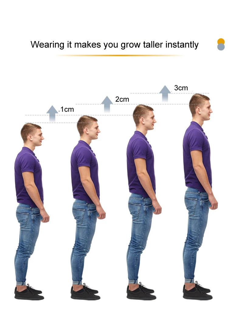 High Quality TPE Heightened Insole Height Increase Half Shoes Pad Men Women Silicone Gel Invisible Growing Heel 1-3cm Lift Soles