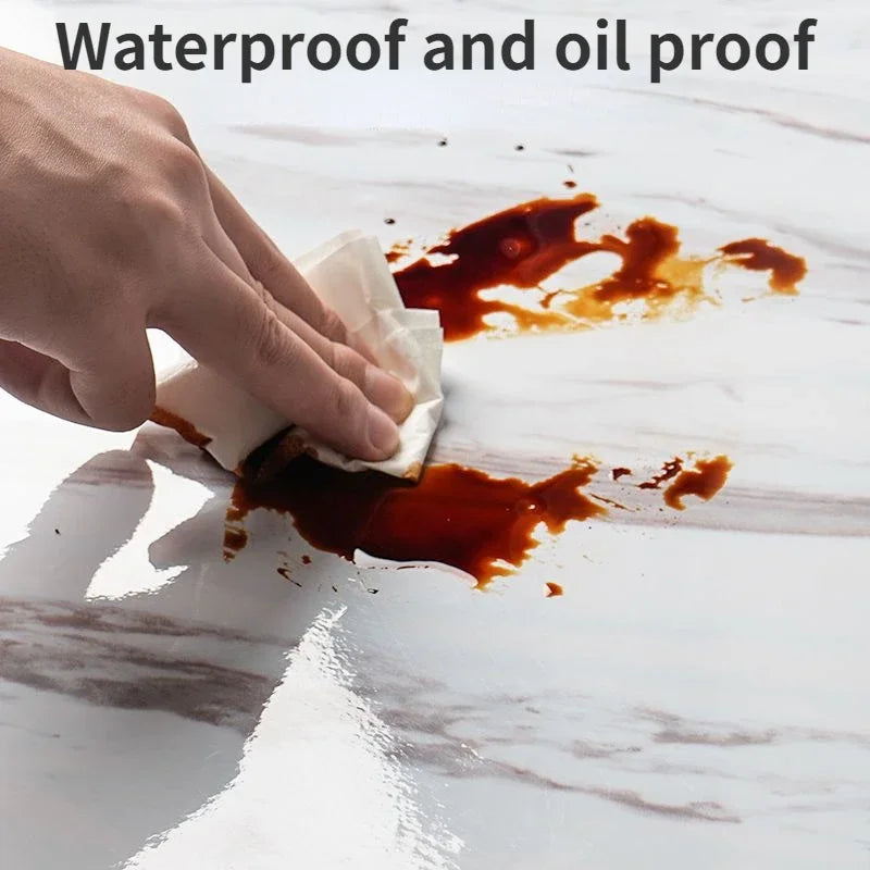 Carta da parati adesiva da parete Larghezza 80 cm Foglio impermeabile a prova di olio Adesivo per decorazioni in marmo Carta decorativa per ristrutturazione bagno cucina