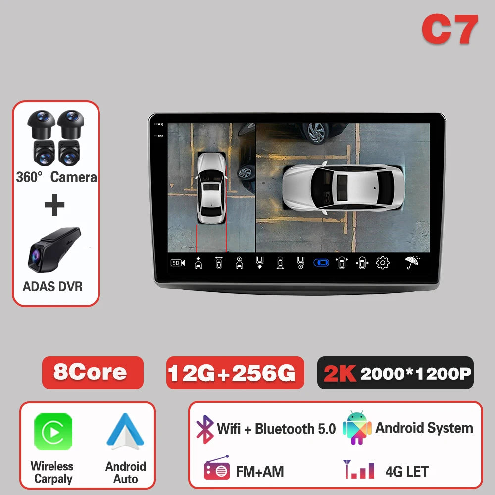 Android 15  For Alfa Romeo MiTo 955 2008-2016 Auto Car Radio Monitor  Carplay Multimedia Player  IPS LED 8 CORE 2 DIN 5G Wifi
