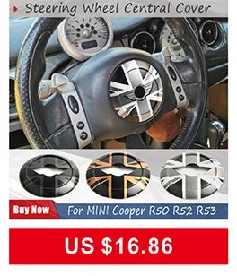 For Mini R50 R52 R53 One Cooper S Hatchback Convertible Car Decoration Accessories Auto Rear View 2pcs Mirror Covers