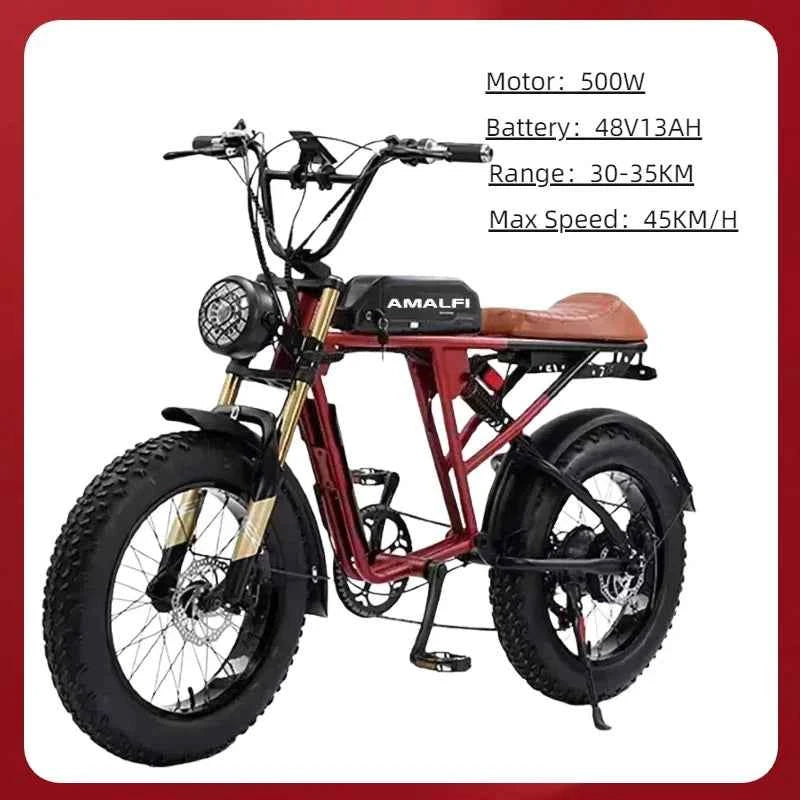 Mountain Adult Akez Electric Bicycler 1500W motor 48V 36AH Removable lithium Battery E bike 20 inch Tire Off-road Electric Bike