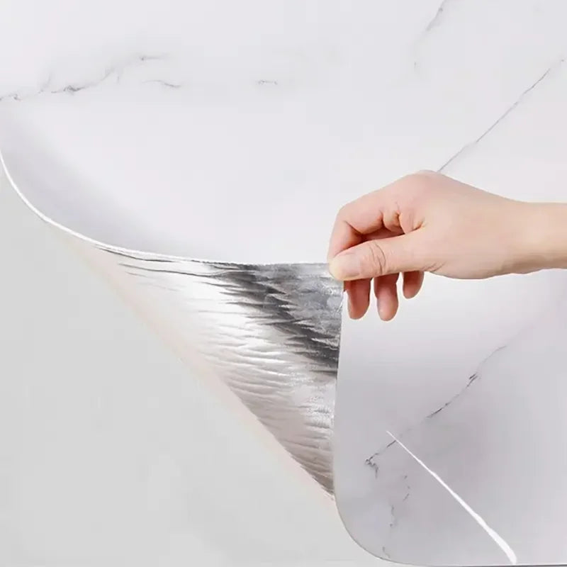 Pannello da parete con motivo in marmo in stile europeo, carta da parati staccabile e incollata, arte decorativa da parete per soggiorno, camera da letto, decorazione domestica