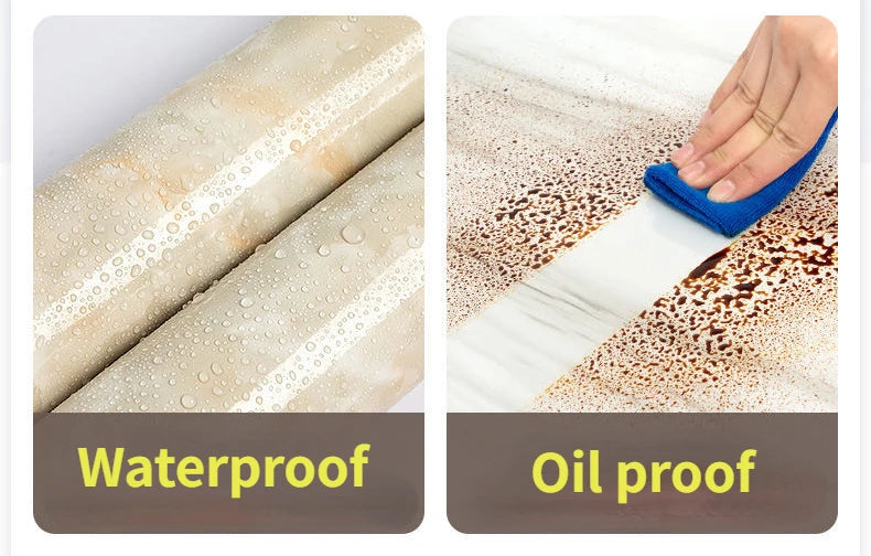 Carta da parati adesiva da parete Larghezza 80 cm Foglio impermeabile a prova di olio Adesivo per decorazioni in marmo Carta decorativa per ristrutturazione bagno cucina