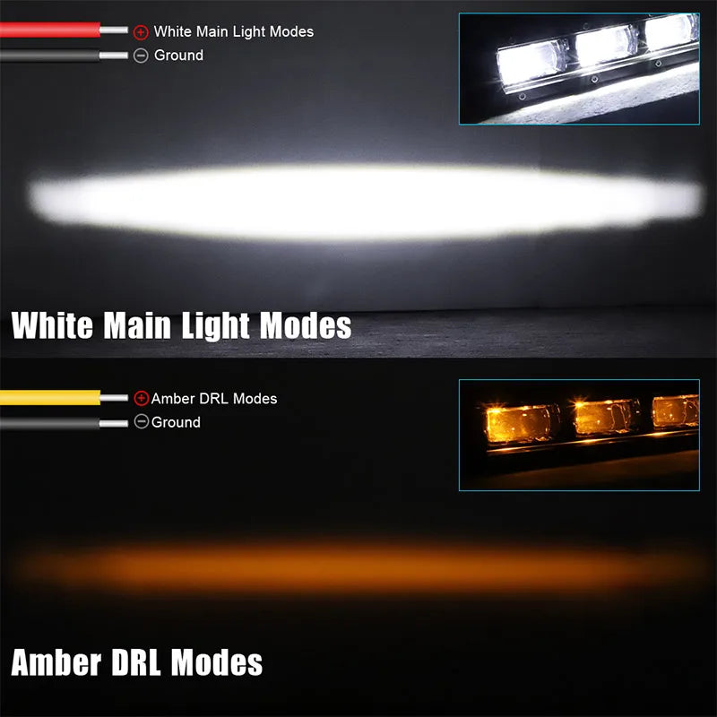 RACBOX 8 14 20 inch 6D Lens Single Row Led Light Bar for Jeep Lada Offroad ATV UTV UAZ Car Driving Work Light 12V 24V Fog Lamp