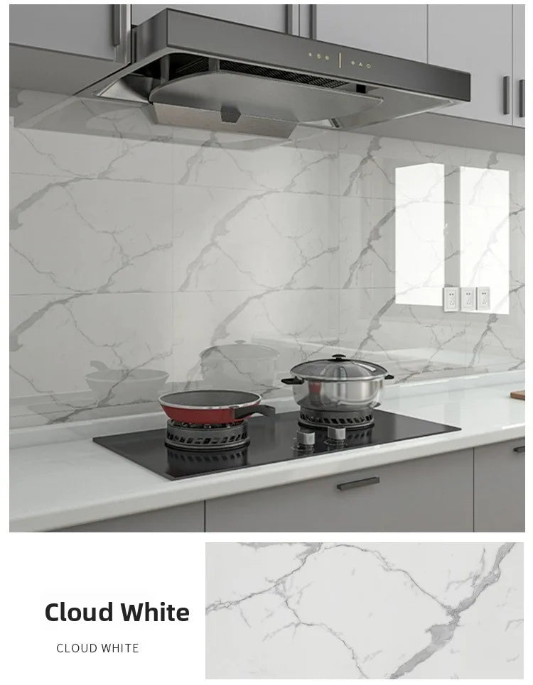 Piastrelle Autoadesive in PVC Impermeabili, Ignifughe, Resistenti all'Umidità, Effetto Marmo, Pannelli Decorativi in Alluminio e Plastica per Pareti