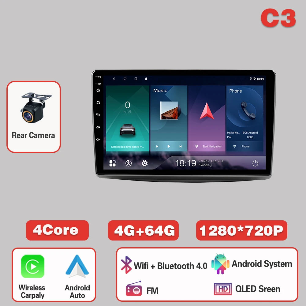 Android 15  For Alfa Romeo MiTo 955 2008-2016 Auto Car Radio Monitor  Carplay Multimedia Player  IPS LED 8 CORE 2 DIN 5G Wifi