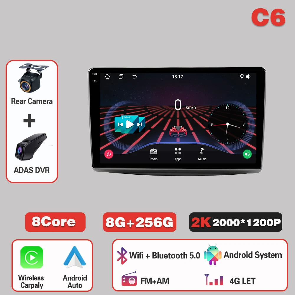 Android 15  For Alfa Romeo MiTo 955 2008-2016 Auto Car Radio Monitor  Carplay Multimedia Player  IPS LED 8 CORE 2 DIN 5G Wifi
