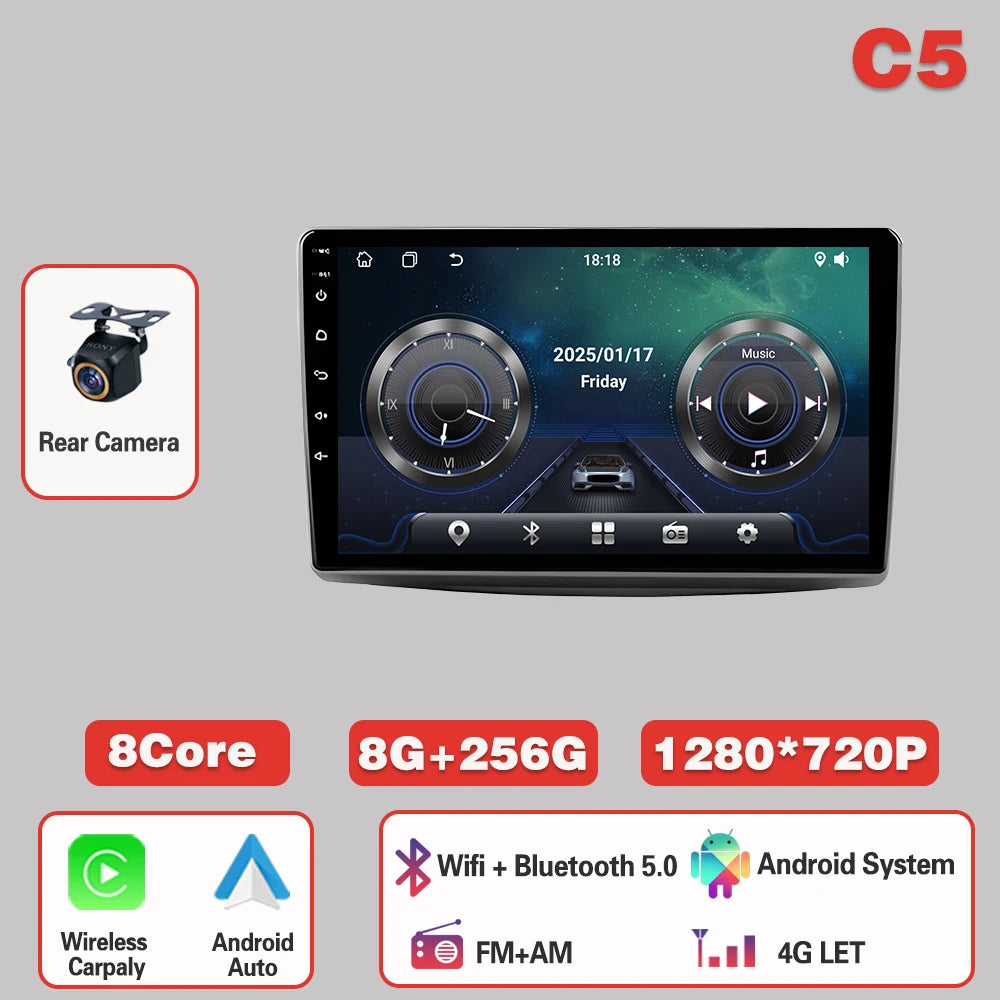 Android 15  For Alfa Romeo MiTo 955 2008-2016 Auto Car Radio Monitor  Carplay Multimedia Player  IPS LED 8 CORE 2 DIN 5G Wifi