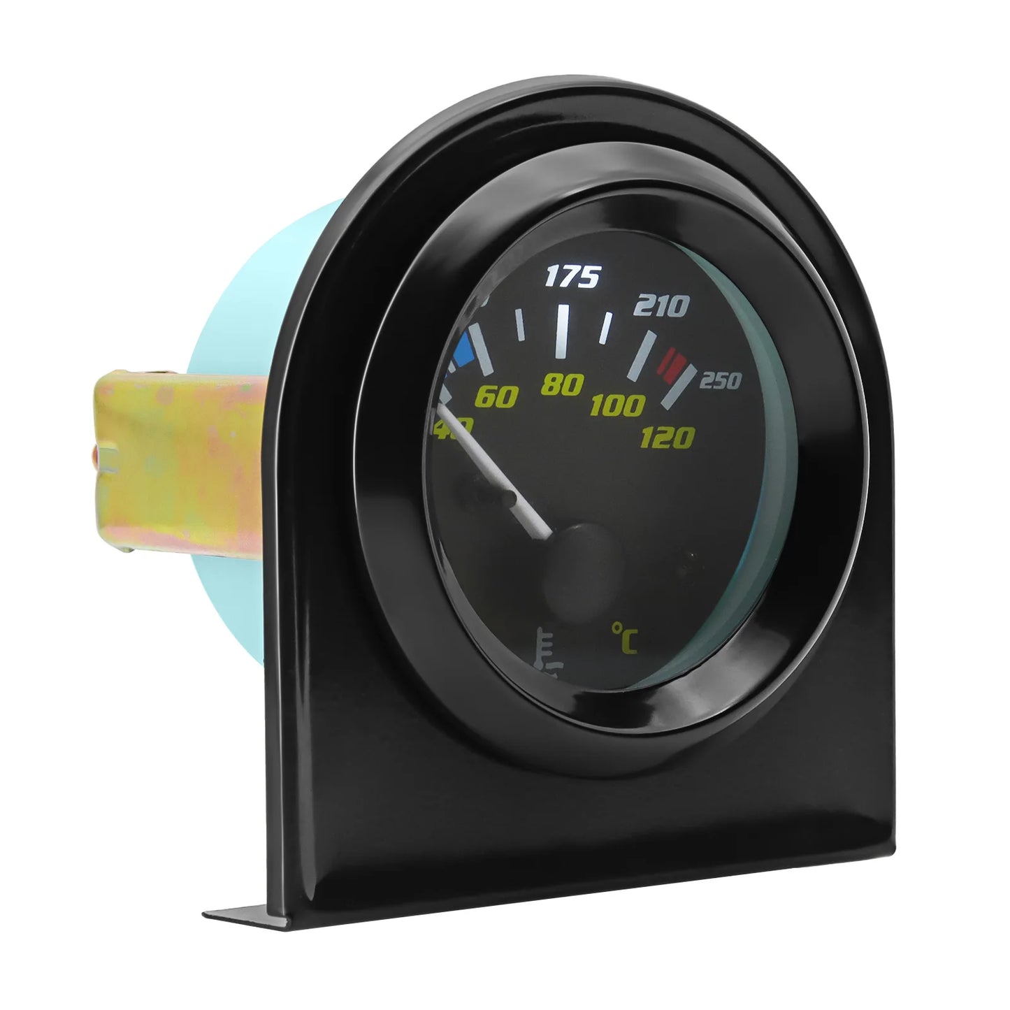 Auto Temperature Meter with Sensor 1/8 NPT 52mm LED Digital Oil /Water Temp Indicator PSI Oil Press Black Gauge Fit Gasoline Car