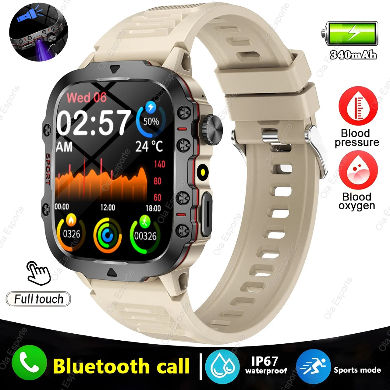 NEW Original Men Smart Watch Bluetooth Call Health Monitor Fitness IP67 Waterproof Sports Smartwatch for Women Android IOS 2025