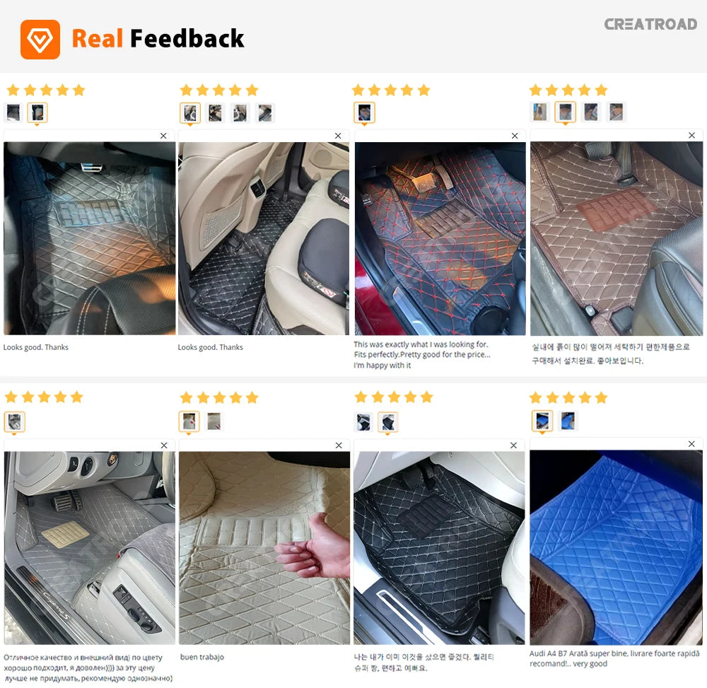 CREATROAD For GAC Trumpchi GS3 Emzoom 2023-2026 Car Floor Mat Custom Auto Foot Pads Automobile Carpet Cover Interior Accessories