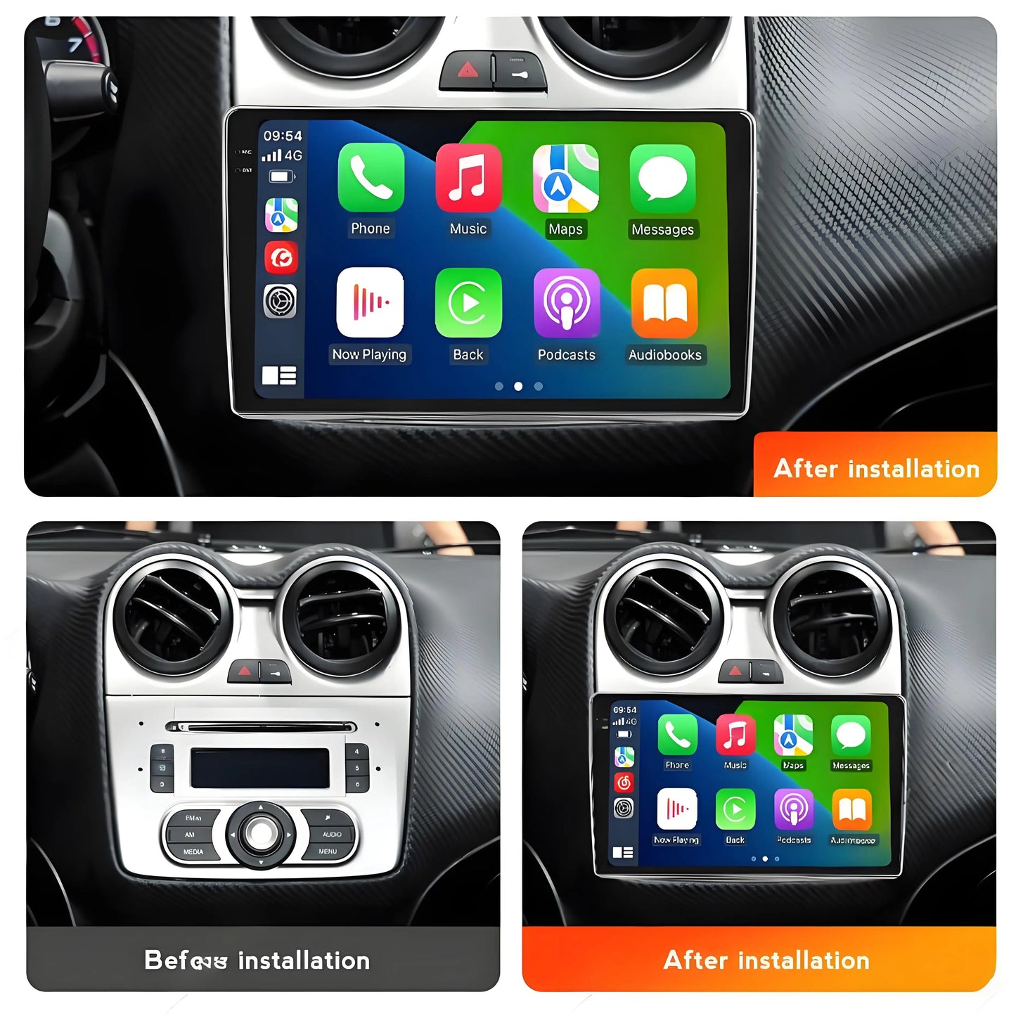 Android 15  For Alfa Romeo MiTo 955 2008-2016 Auto Car Radio Monitor  Carplay Multimedia Player  IPS LED 8 CORE 2 DIN 5G Wifi