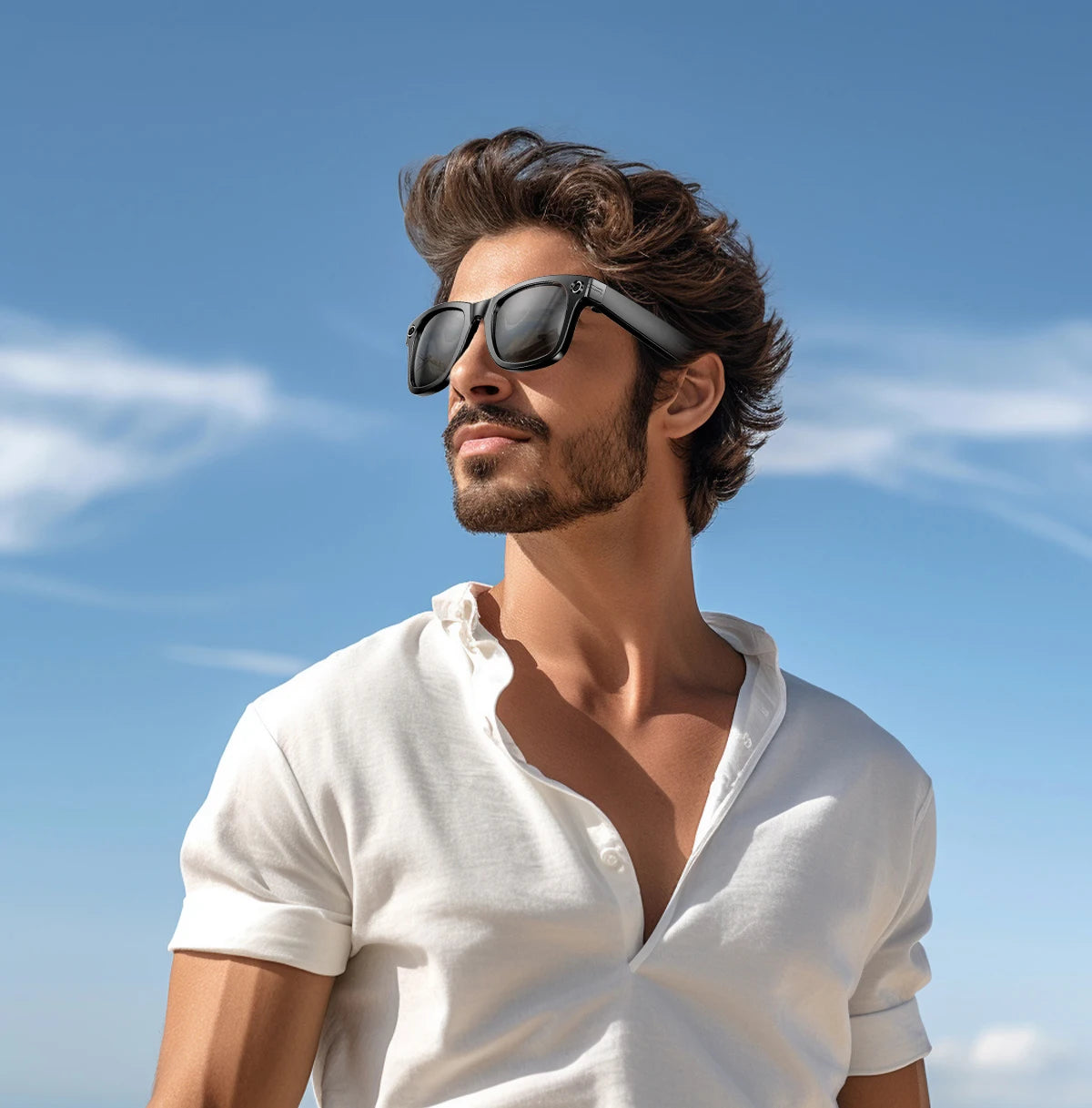 World Premiere 2026 New AI Shooting Glasses 4K HD 800W Pixels Camera Bluetooth Call Voice Assistant AI Translation Smart Glasses