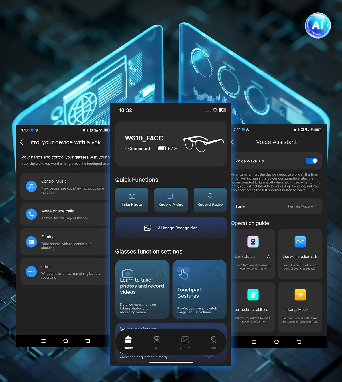 World Premiere 2026 New AI Shooting Glasses 4K HD 800W Pixels Camera Bluetooth Call Voice Assistant AI Translation Smart Glasses
