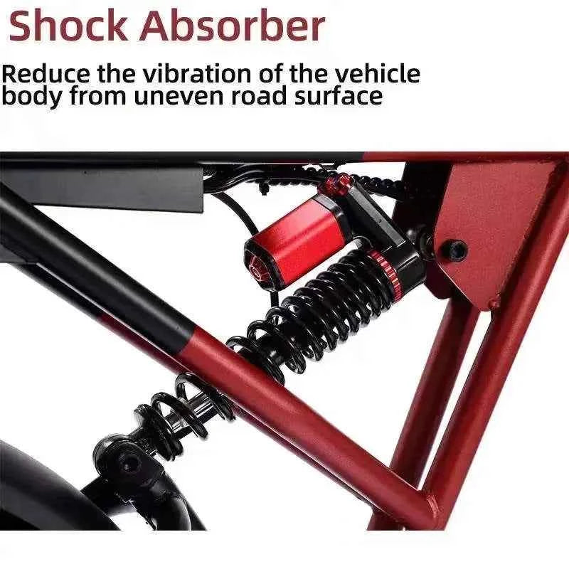 Mountain Adult Akez Electric Bicycler 1500W motor 48V 36AH Removable lithium Battery E bike 20 inch Tire Off-road Electric Bike