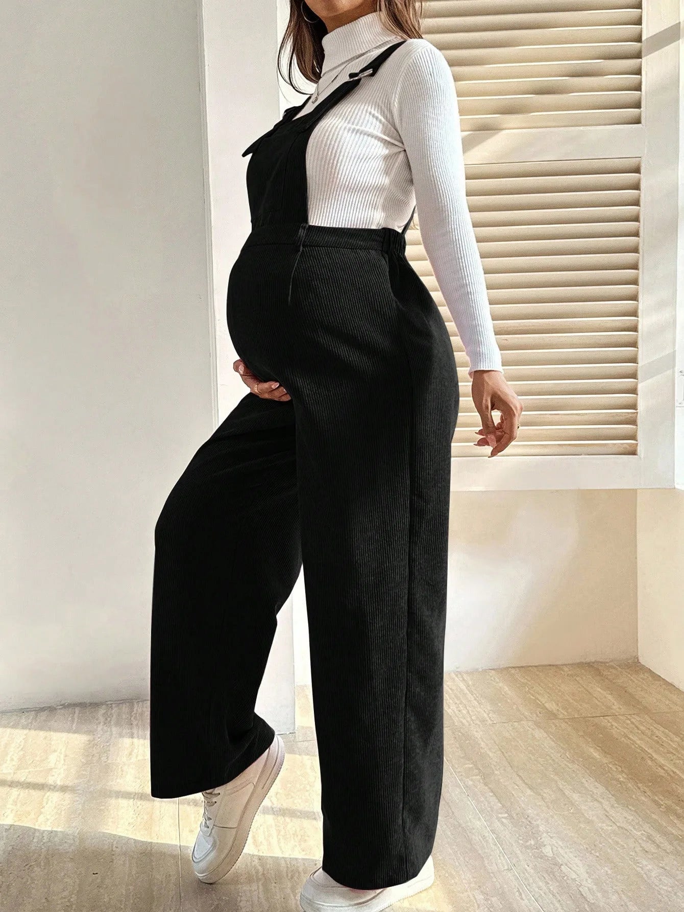 Maternity Clothes Pregnancy Clothing for Pregnant Women Pants 2025 Autumn Winter Fashion Elastic Loose Corduroy Overalls Waist
