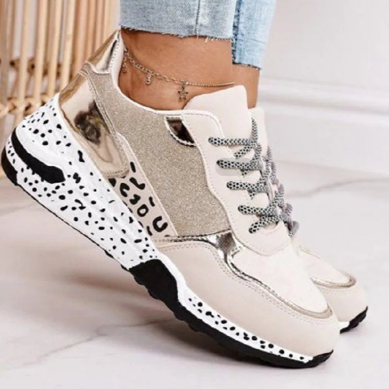 Fashion Woman Vulcanize Platform Casual Sneakers Women Flats Mesh Breathable Running Walking Shoes Chunky Summer Sports Shoe