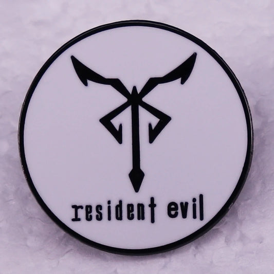 Resident Evil Logo Enamel Pins Video Game Badges Gifts Merchandise