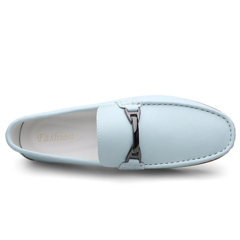 Pink Loafers Men Leather Casual Shoes Slip-Ons Italian Luxury Shoes Designers Loafer Moccasins Mocasines Hombre Mocassin Homme