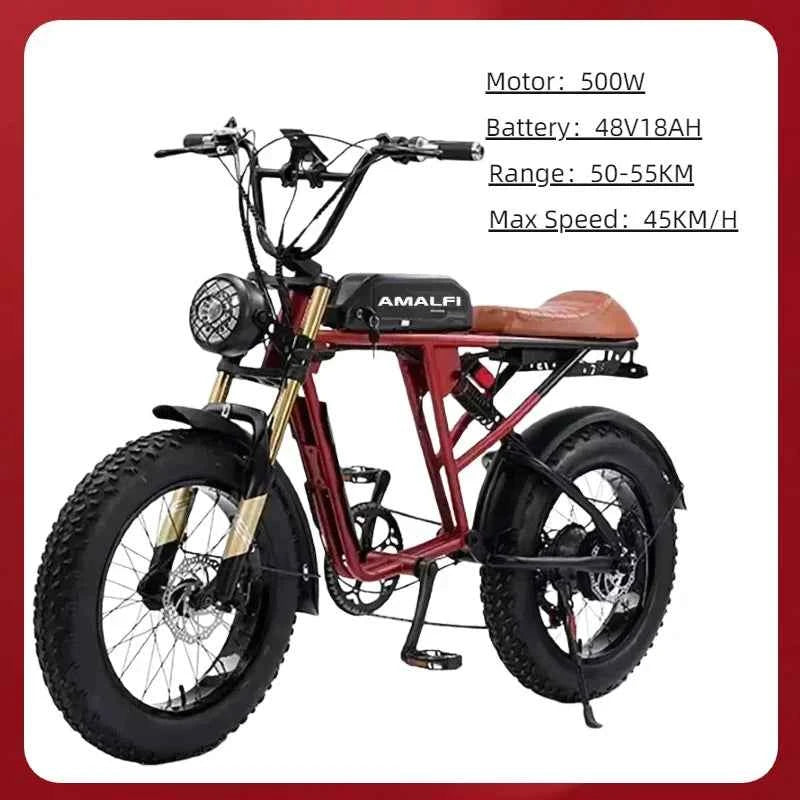 Mountain Adult Akez Electric Bicycler 1500W motor 48V 36AH Removable lithium Battery E bike 20 inch Tire Off-road Electric Bike