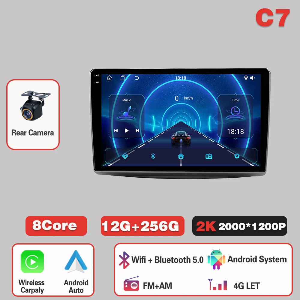 Android 15  For Alfa Romeo MiTo 955 2008-2016 Auto Car Radio Monitor  Carplay Multimedia Player  IPS LED 8 CORE 2 DIN 5G Wifi