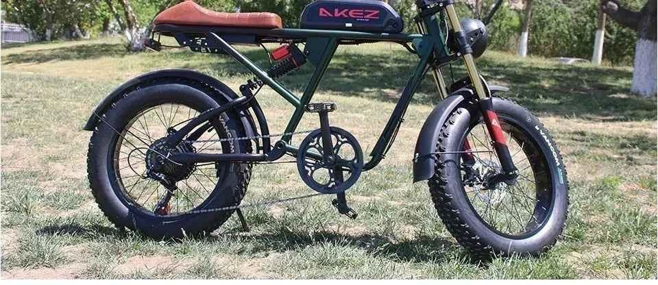 Mountain Adult Akez Electric Bicycler 1500W motor 48V 36AH Removable lithium Battery E bike 20 inch Tire Off-road Electric Bike