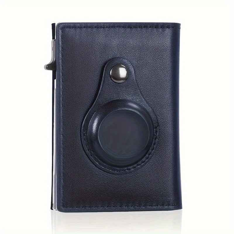 Auto Side Push Card Holder Wallet For Men Slim RFID Blocking Money Clip Wallets Minimalist Wallet With Money Pocket
