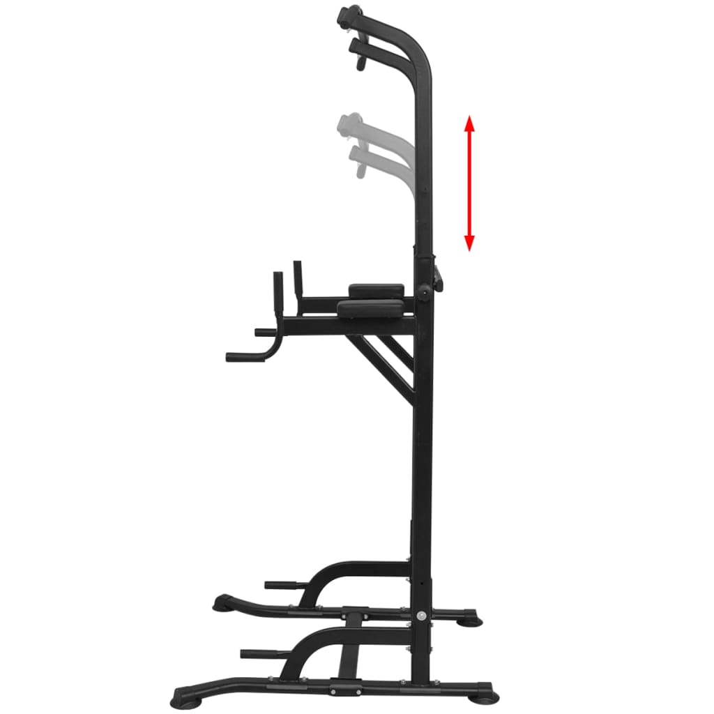 Power Tower Multifunzione 182-235 cm – Acciaio | Portata 160 kg | Allenamento Completo