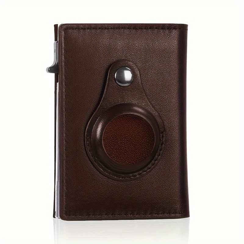 Auto Side Push Card Holder Wallet For Men Slim RFID Blocking Money Clip Wallets Minimalist Wallet With Money Pocket