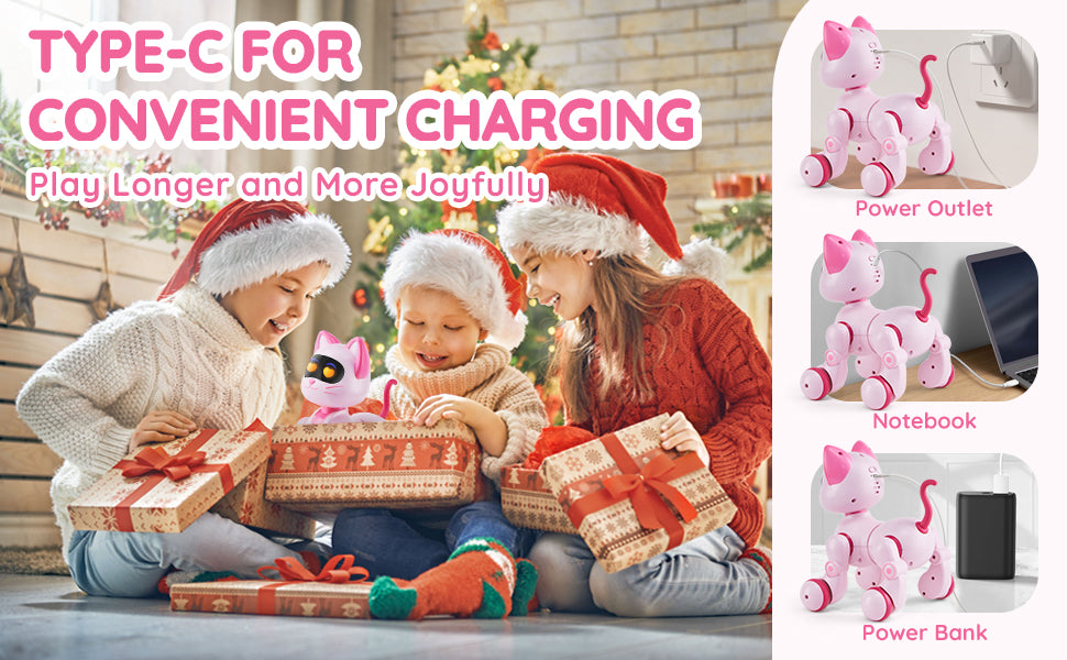 SucceBuy Intelligent Remote Control Robot Cat Electronic Stunt Voice Command Programmable Touch-sense Music Song Children's Toys